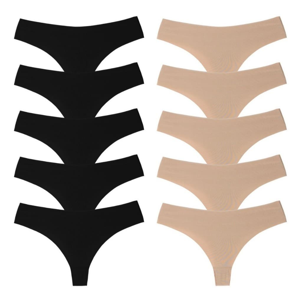 KIT CALCINHA FIO DENTAL SEM COSTURA CORTE A LASER TANGA CONFORTO PROMOÇÃO