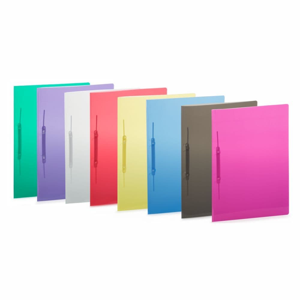 Kit C/ 10 Pastas Grampo, Ofício, Plástica, Basic, 500B, Plascony