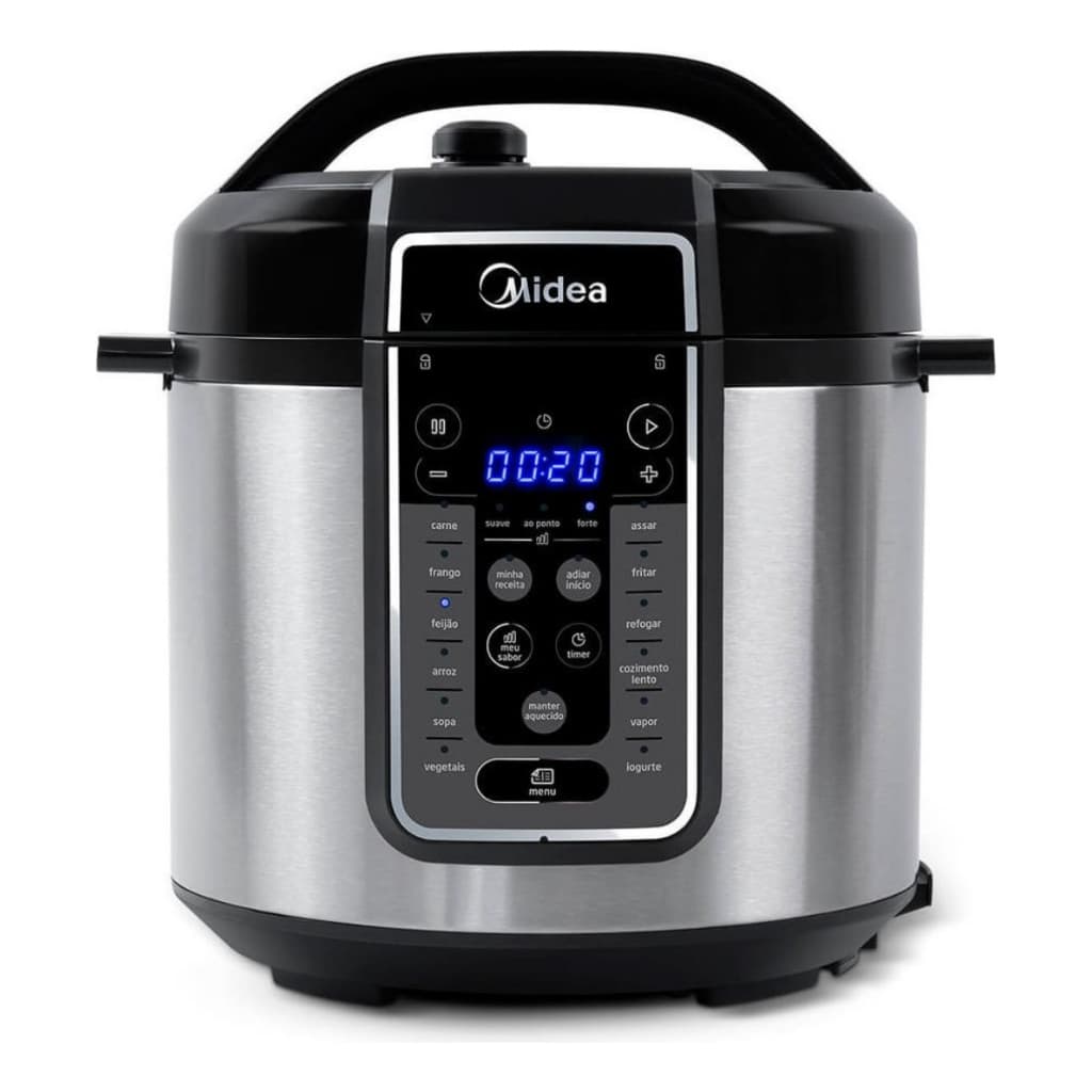 Panela De Pressão Elétrica Midea 6L 1000w Mastersteam Inox