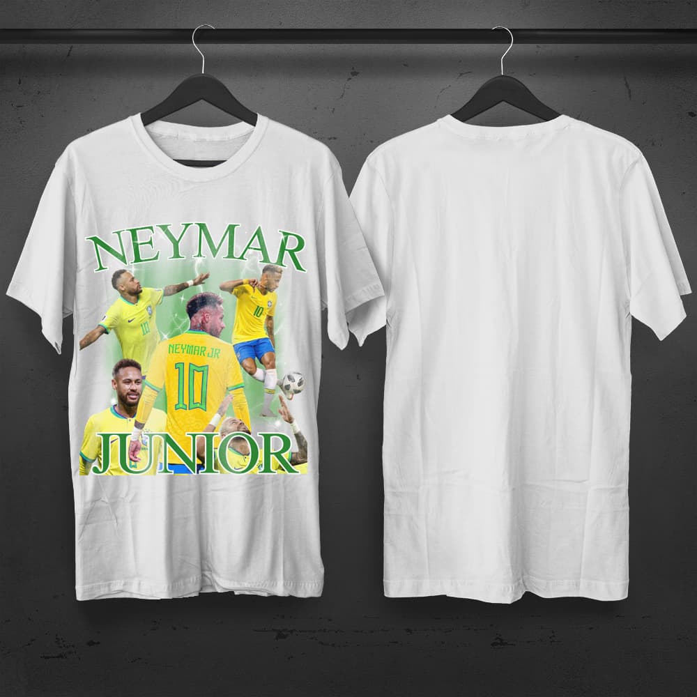 Camisa Unissex 100% Algodão T-Shirt Premium NEYMAR Camisa do Grande Craque