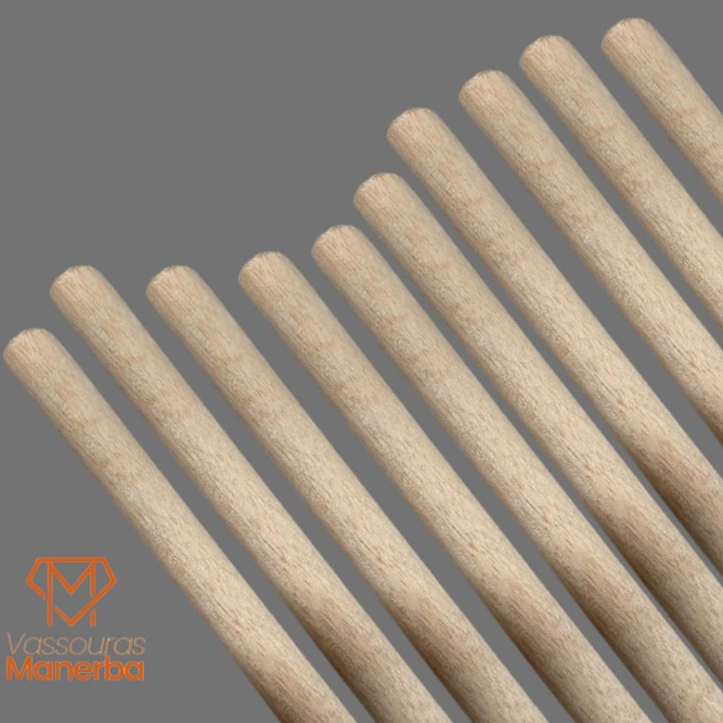 10 CABOS MADEIRA 120CM ( CABO CRU ) LIMPEZA VASSOURAS RODO