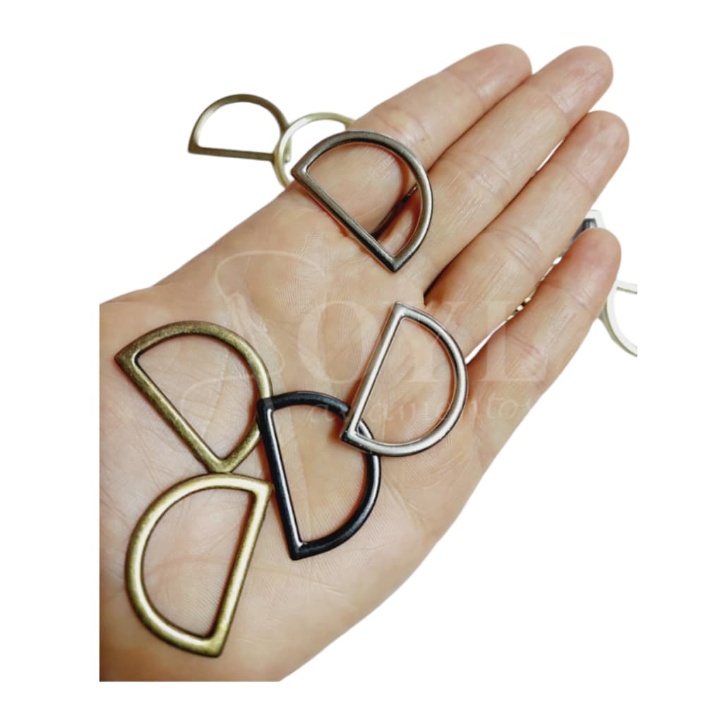 Meia Argola Ouro Velho 15MM 20MM 25mm 2,5cm - Ideal para bolsas e Artesanato em geral 10 Unidades 50 Unidades