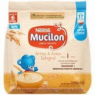 Cereal Infantil Mucilon de Arroz e Aveia 360g Embalagem com 9 Unidades