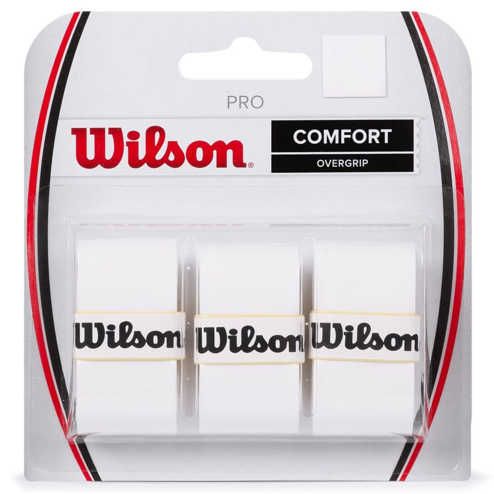 Overgrip Wilson Pro Comfort Cartela 3un - Over Grip Para Raquetes de Tênis, Beach Tennis, Padel
