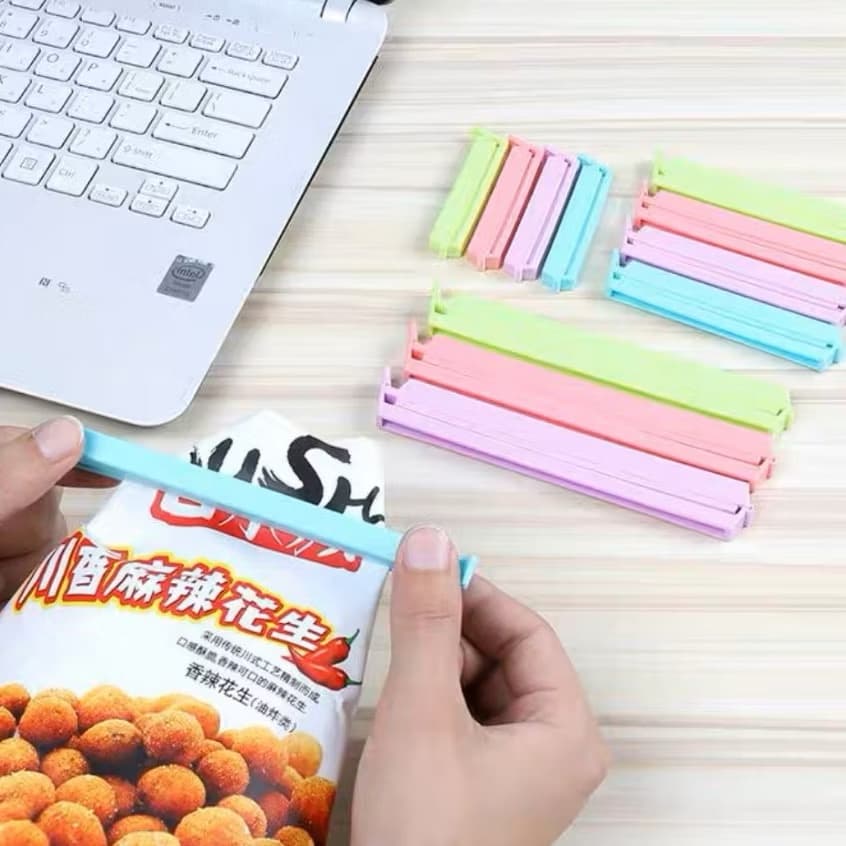 Conjunto Prendedor Protetor De Embalagens Prendedores Pregador 10 Unidades  Multiuso Universal