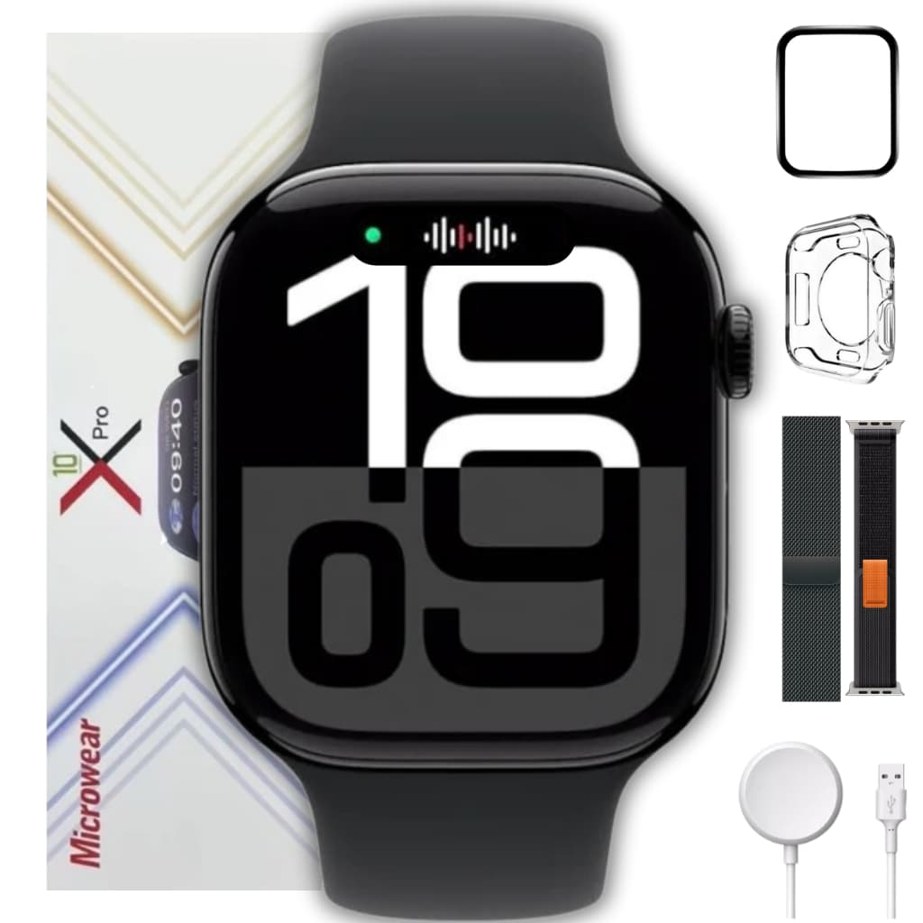 Relogio Smartwatch S10 Pro + Serie10 NFC ChatGpt Gps Original Masculino Feminino +Brinde Microwear