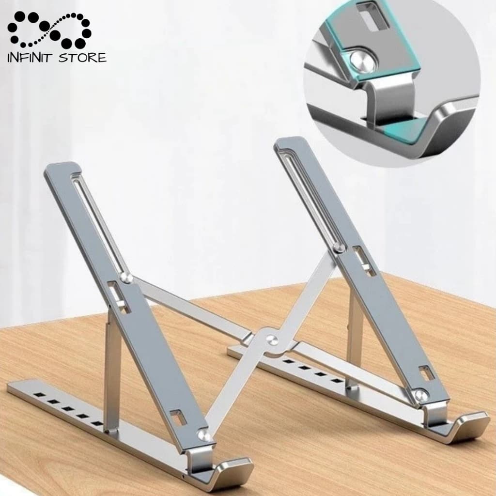 Suporte De Notebook De Metal Laptop Tablet Dobrável Ajustável