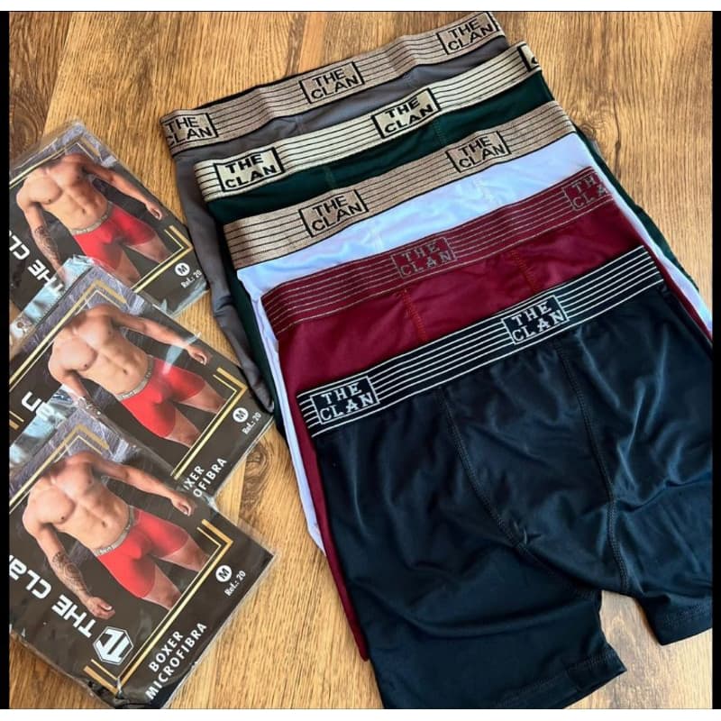 Kit 5 Cuecas Premium Boxer The Clan