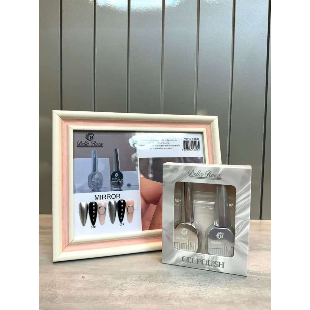 kit c/ 2 esmaltes em gel prata  - C&S BAZAR -