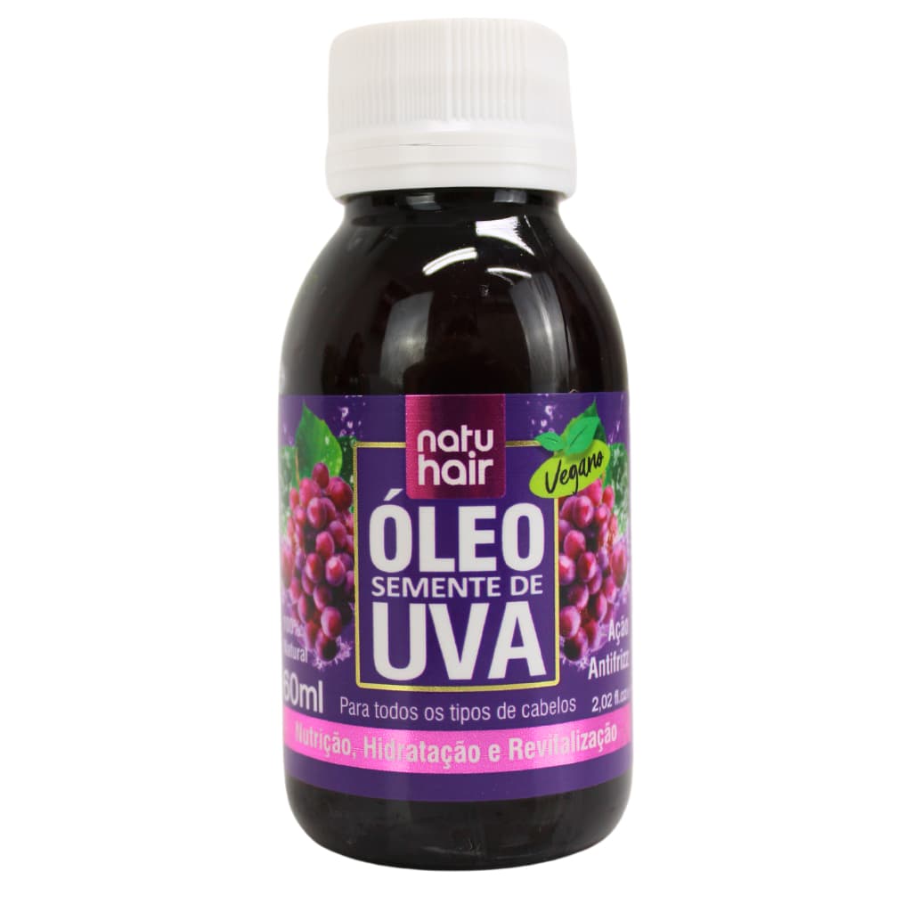 Óleo Capilar de Semente de Uva Natuhair 60ml