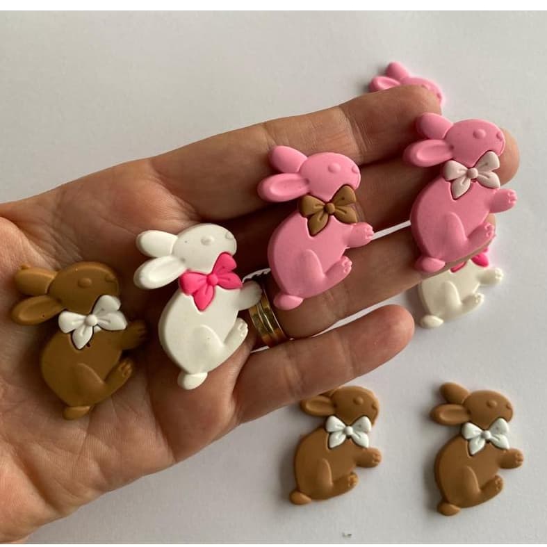 KIT APLIQUE EMBORRACHADO PÁSCOA , PACTE COM 20 PEÇAS