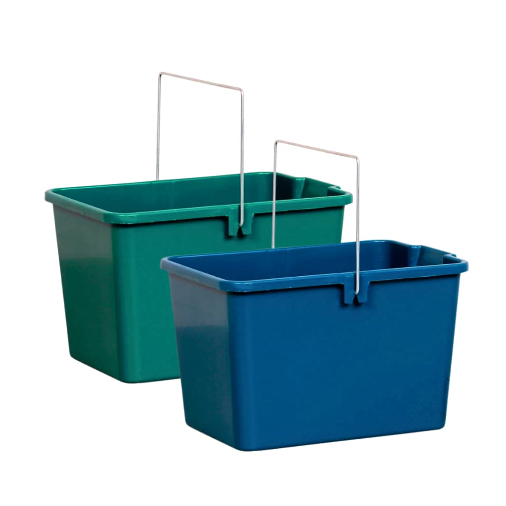 Balde Plástico Retangular Reforçado 12,8 L Com Alça Metal