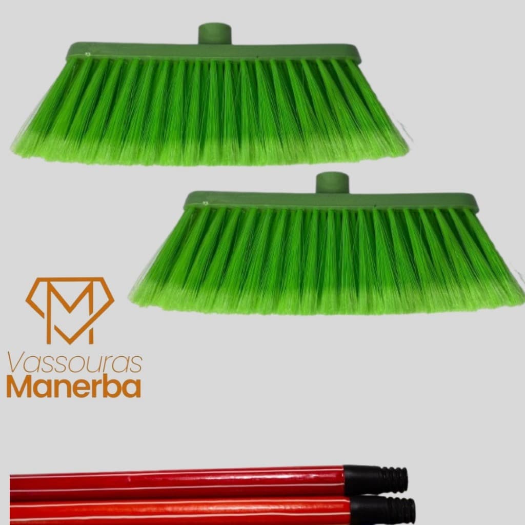 2 VASSOURAS SICILIA (28cm)NYLON ESTABILIZADO COM 2 CABOS