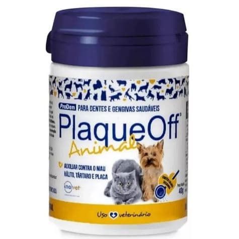 Plaque Off 40 g Sabor Natural Removedor de Tártaros Inovet