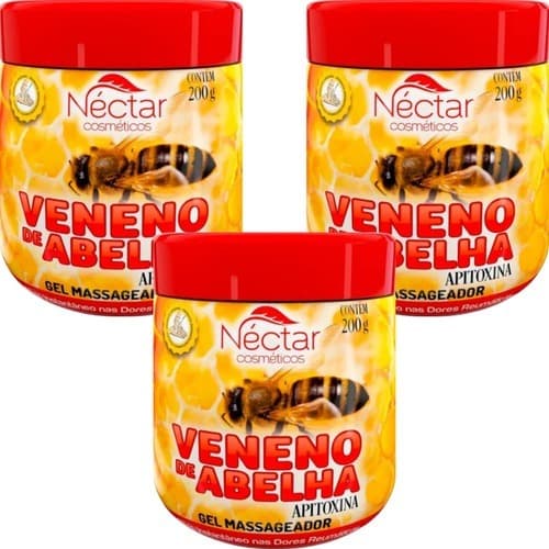 Gel Massageador Abelha Néctar cosméticos Pote 200ml Massagem Relaxamento
