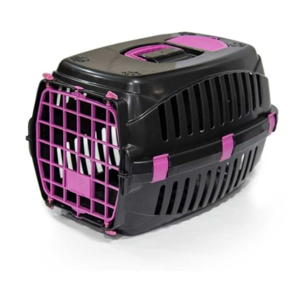Caixa de Transporte Pet Cães E Gatos Christino Nº2 Black Editon