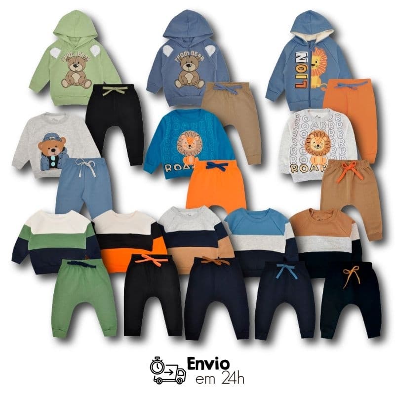 Conjunto Moletom Menino Inverno