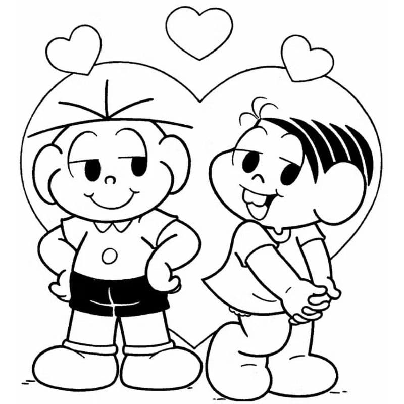 Kit 100 Desenhos da Turma da Monica para Colorir em Folha A4 ( Folhas Soltas )