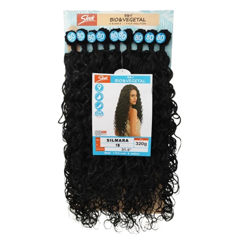 Cabelo Bio Vegetal Cacheado Na Tela 80cm - Silmara Sleek