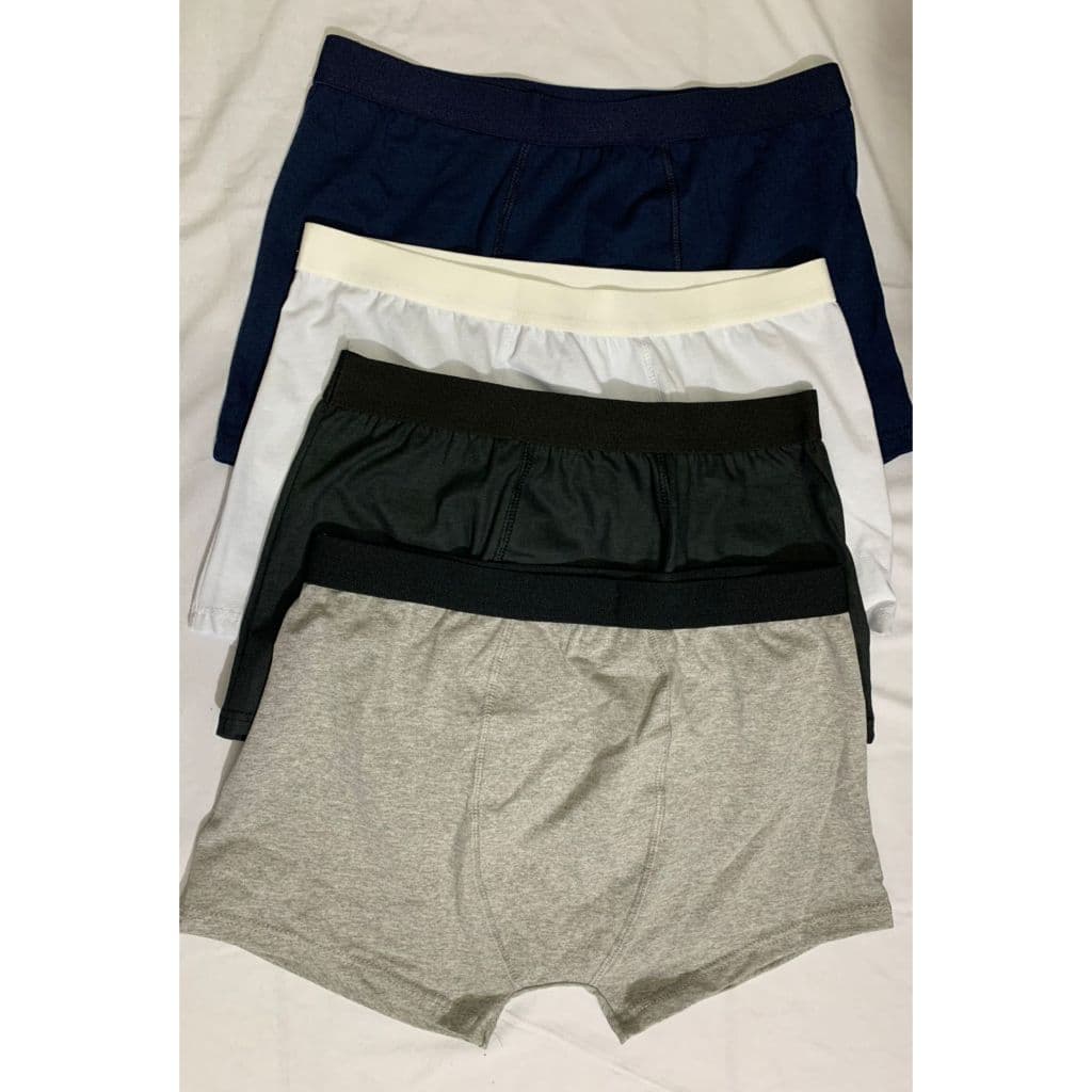 KIT C/4 CUECA BOXER 95% ALGODÃO 5% ELASTANO MASCULINO