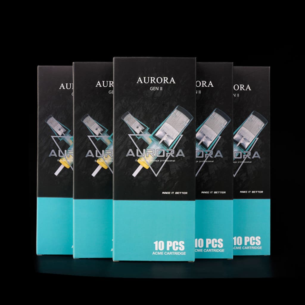 Cartucho Universal para Tatuagem 10 Unidades Aurora 2ª Geração Dragoart