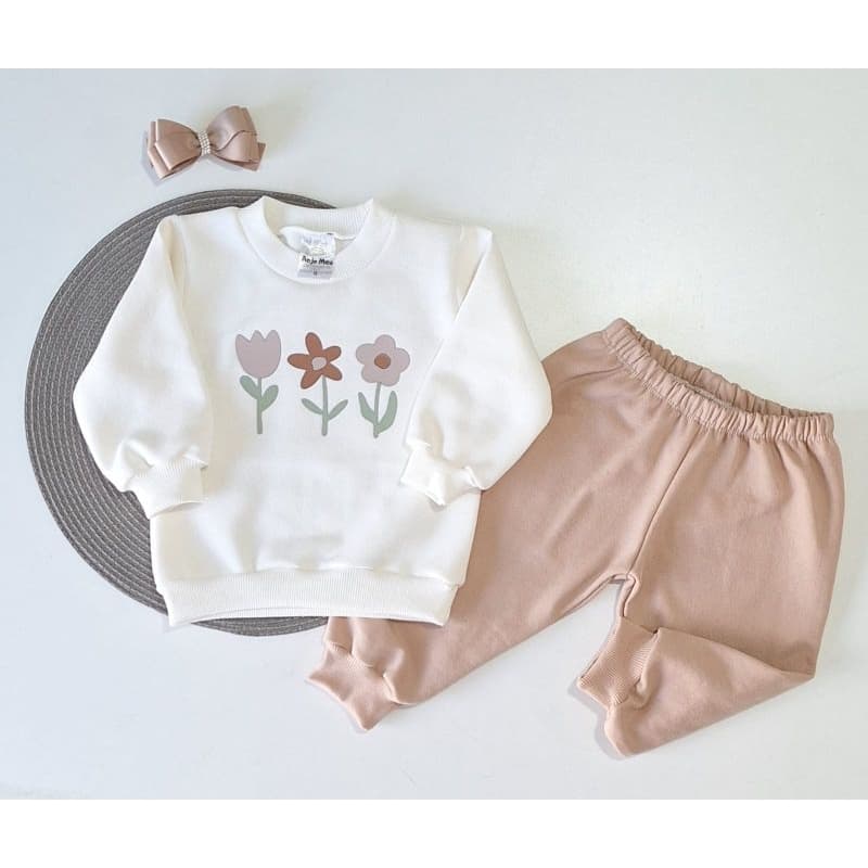 Conjunto de Moletom Peluciado Infantil M à 6 anos