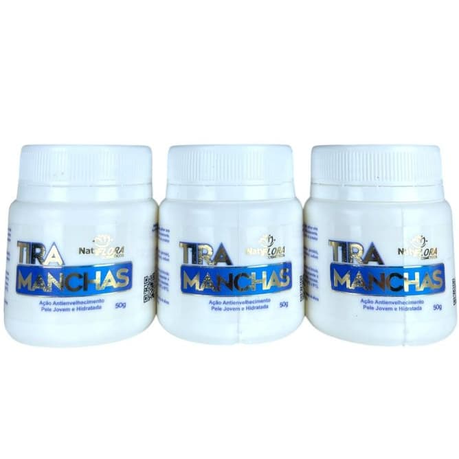 Tira Manchas, tratamento do  Melasma, ação Hidratação Anti-envelhecimento 3 unidades 50g NatyFlora