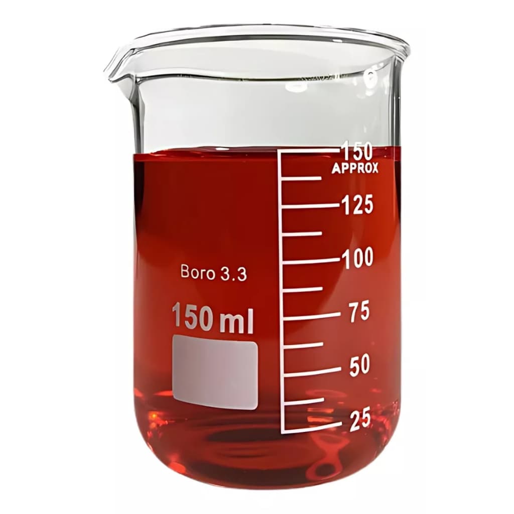 BECKER DE VIDRO GRADUADO 150ML - FORMA BAIXA