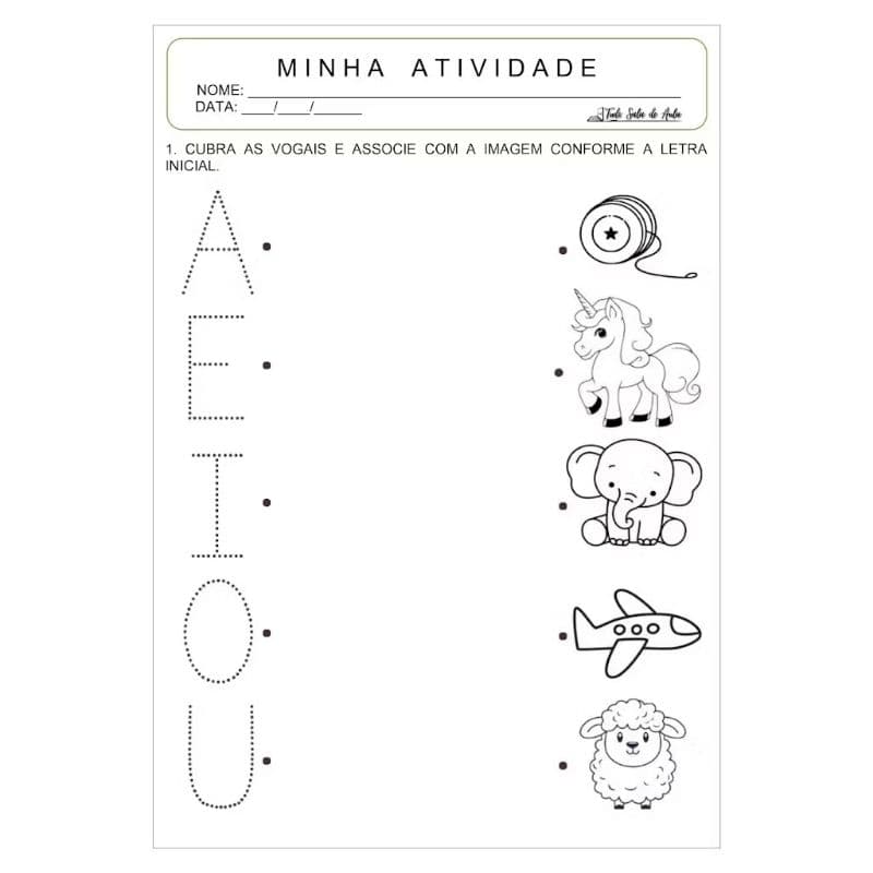 Kit 60 Atividades de Coordenação Motora diferentes Folhas Soltas A4