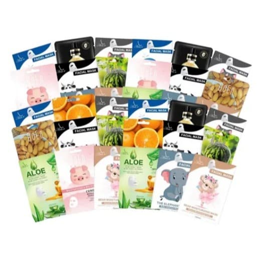 Caixa C/25/50/100 Máscaras Coreanas Hidratantes – Skincare Diário Pele Macia