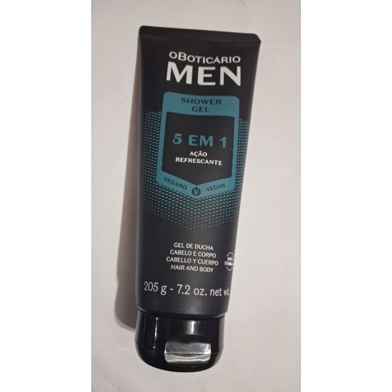 Shower gel  5 em 1 cabelo  e corpo  205 g men oboticario..
