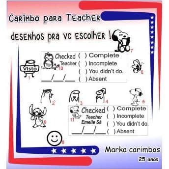 Carimbo Automatico Nykon  Teacher