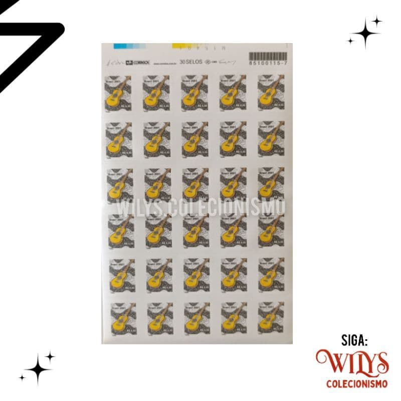 Folha de Selo - Violão - 2001