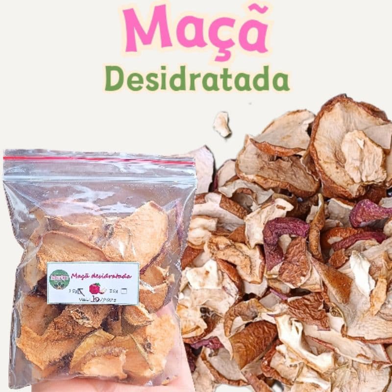 Petisco fruta maçã desidratada, Roedores, hamster, coelho, chinchila, twister, gerbil, aves