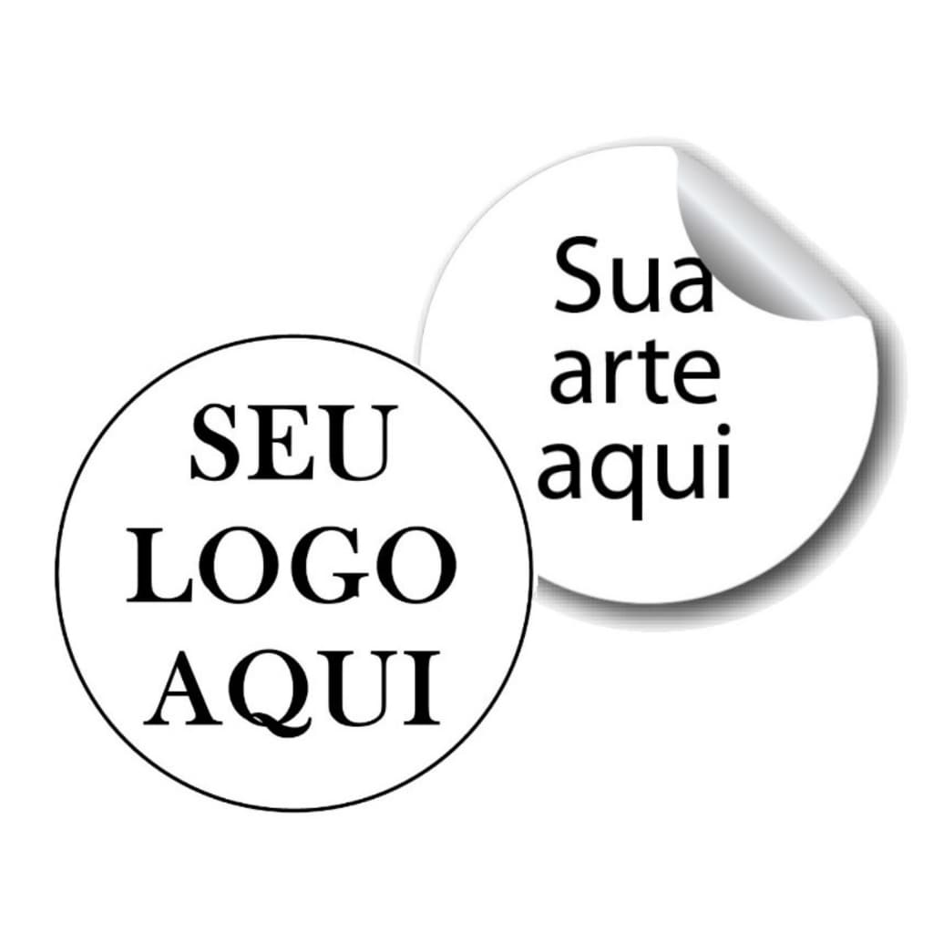 100 Adesivos Personalizados com Sua Logo – 5cm de Diâmetro, Alta Qualidade e Durabilidade