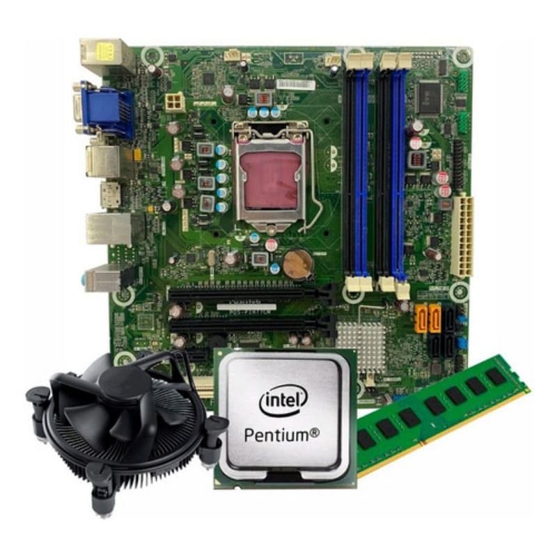 placa mãe posit Intel Pentium g830 3.0 3gen GHz com cooler 4gb ddr3 com espelho
