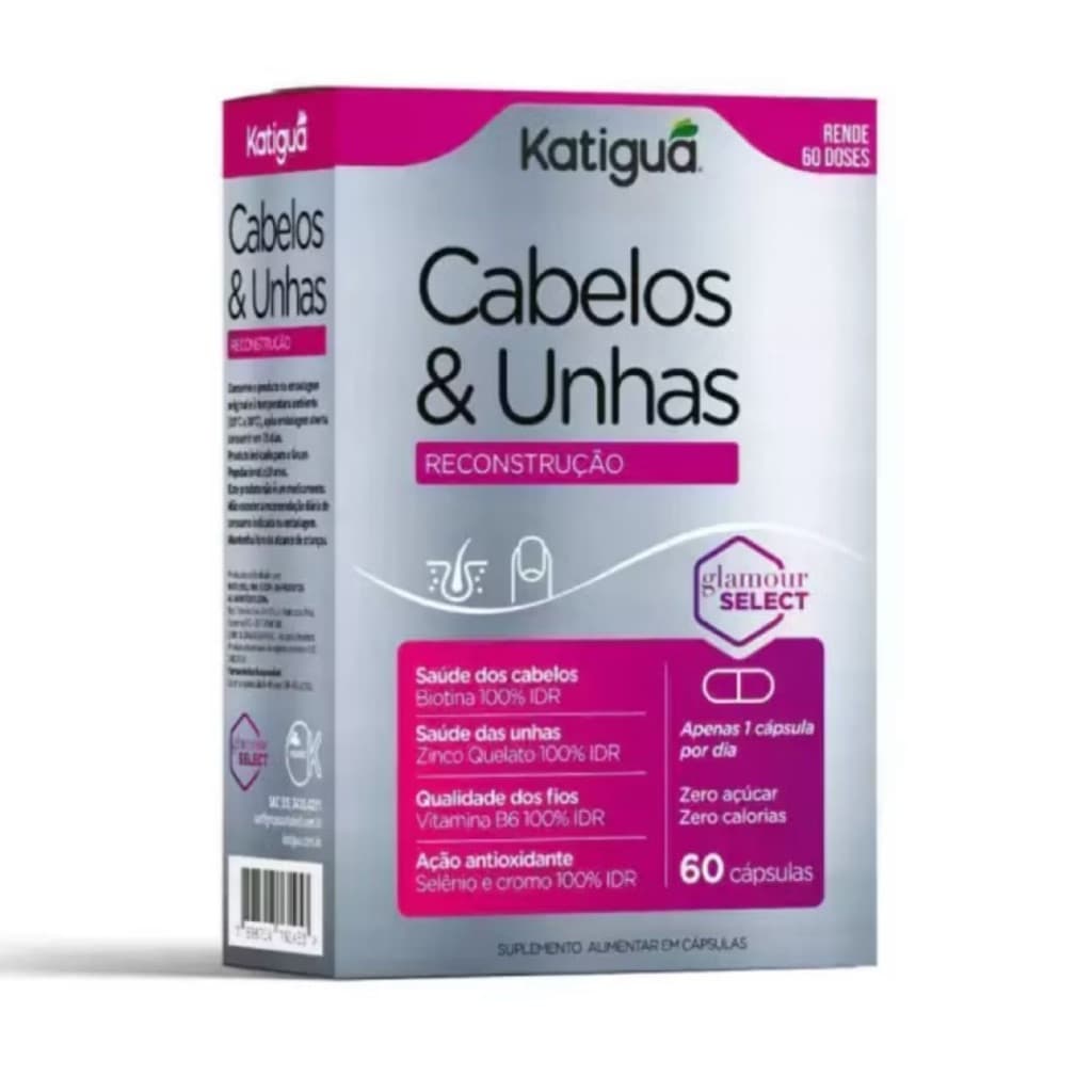 Cabelos e Unhas 60 Cápsulas Katiguá