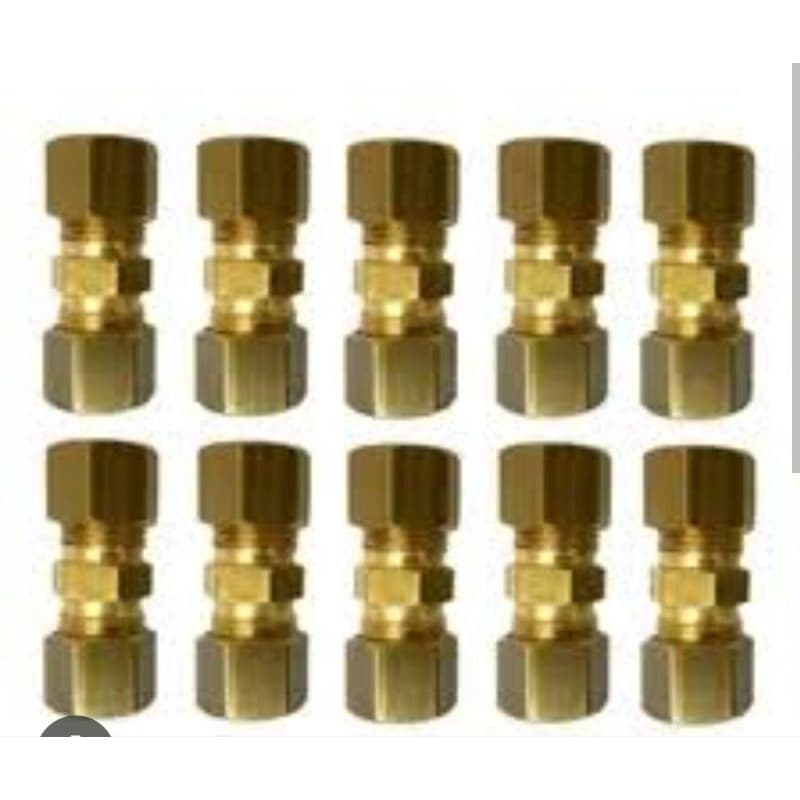 Kit União Emenda Conexão Compressão Tubo Cobre 5/16