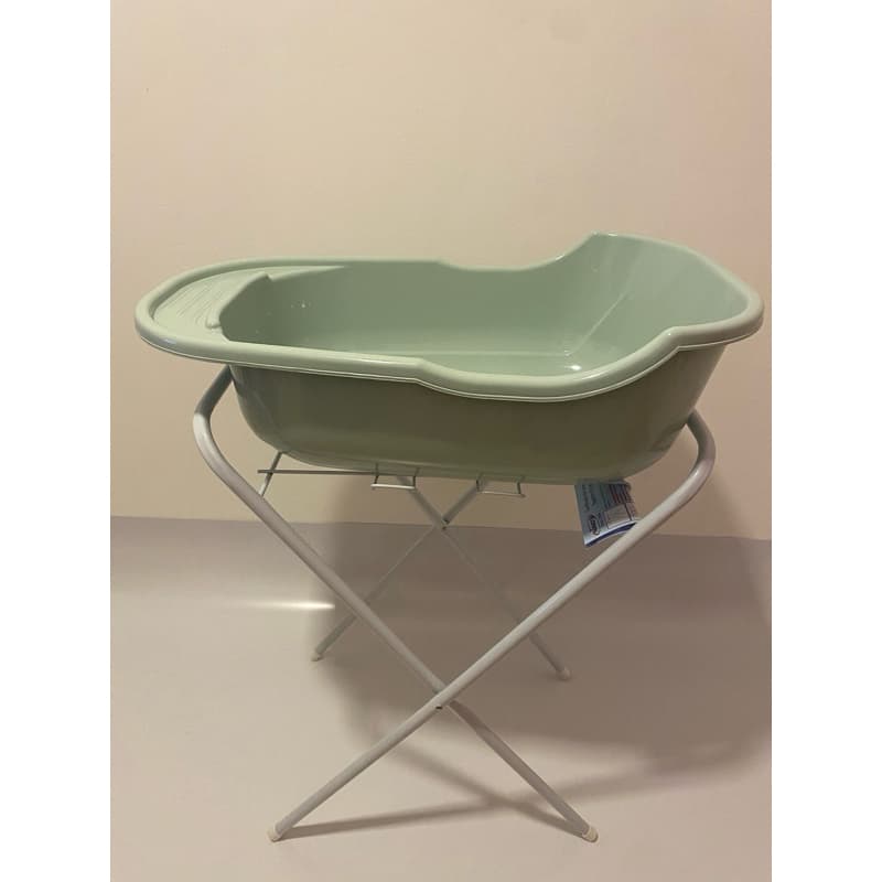 Kit Banho Banheira 34 litros grande e suporte resistente menino menina infantil