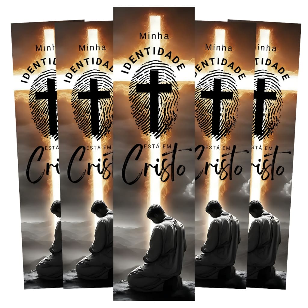 Marcador de Bíblia 5x18 cm Mensagem Cristã, Pai Nosso,  Congresso Evangelico Envio Imediato