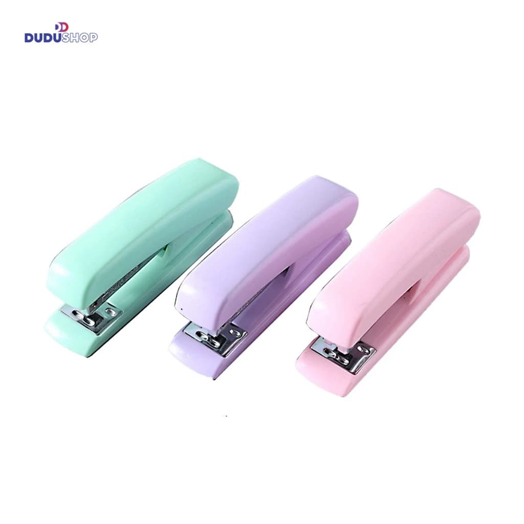 Grampeador Tons Pasteis 3 Cores CC12 Kit Escritório Chique