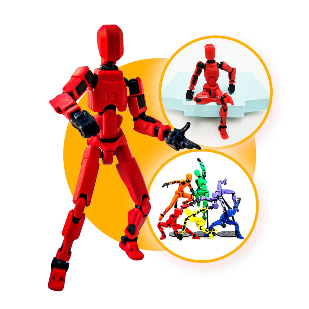 Boneco 100% Articulado para Montagem Dummy 13 Figura de Ação Brinquedo Manequim Presente Infantil