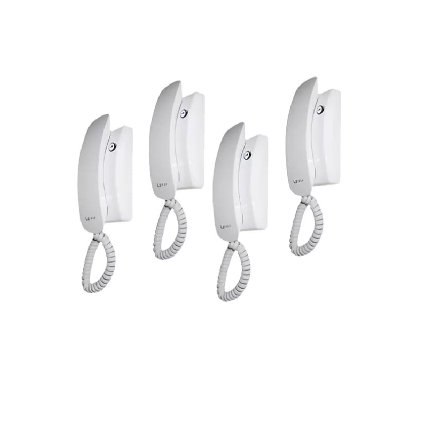 Kit 4 Monofone Universal Lr2015 Lider Extensão Interfone Hdl