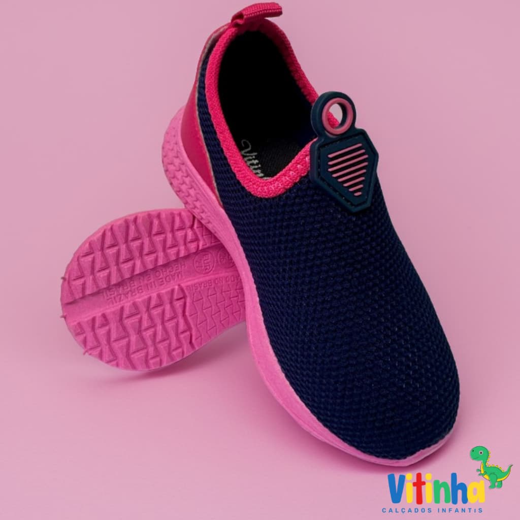 Tênis Infantil Menina Leve Promoção Volta as Aulas Sola Rosa
