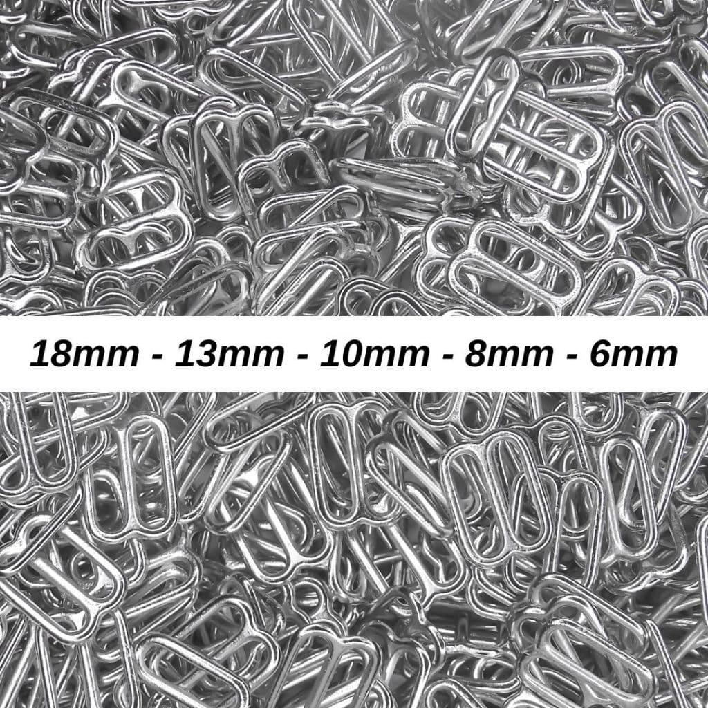 Regulador de metal para alça de sutiã 100 unidades
