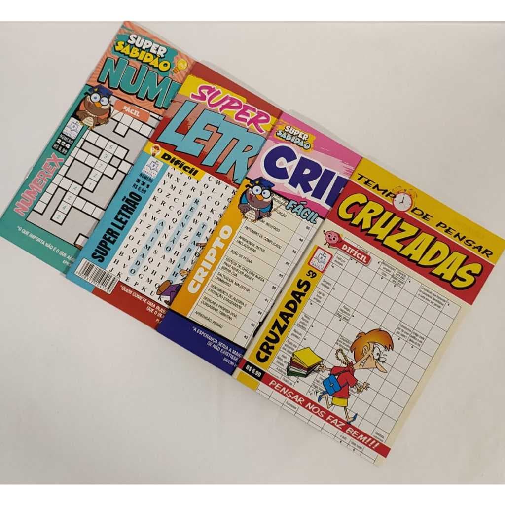 Super kit de passatempos com 80 revistas