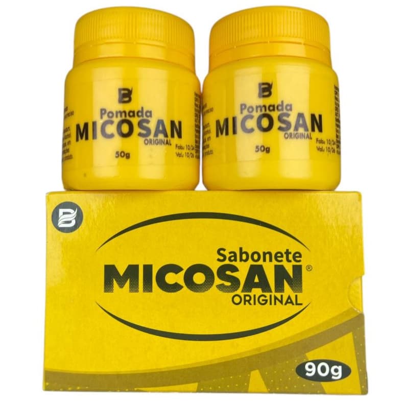 Kit Micosan Pomada Clareadora, 2 Pomadas, 1 Sabonete Em Barra O Original