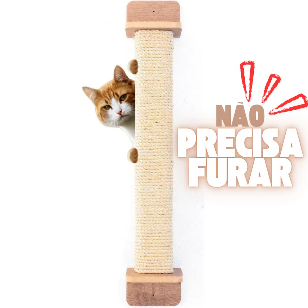 Arranhador Premium para Gatos – Resistente, Seguro e de Fácil Instalação