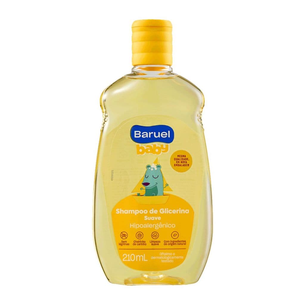 Shampo Suave Glicerina Baruel Baby 210ml