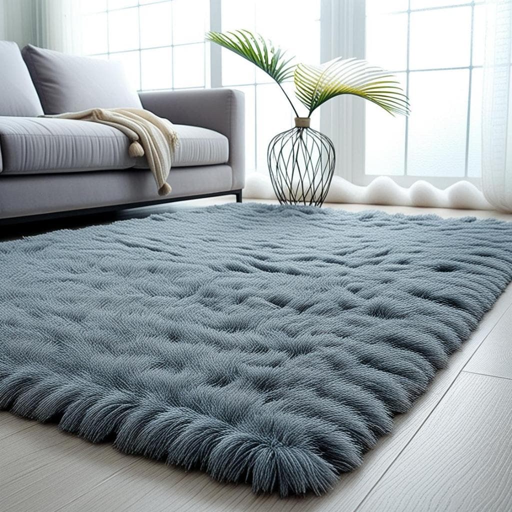 Tapete Peludo Felpudo 2,00 x 1,40 Mt Sala Quarto Luxuoso